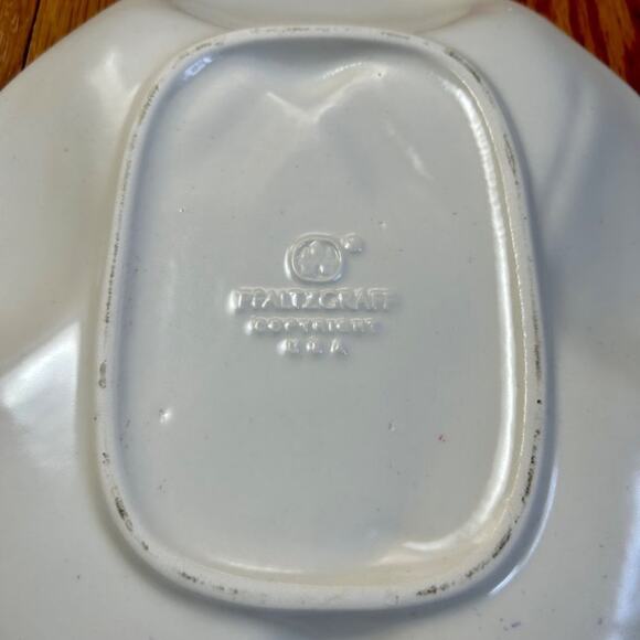 Vintage Pfaltzgraff White Snowman Embossed Christmas Cookie Serving Plate - Picture 4 of 12